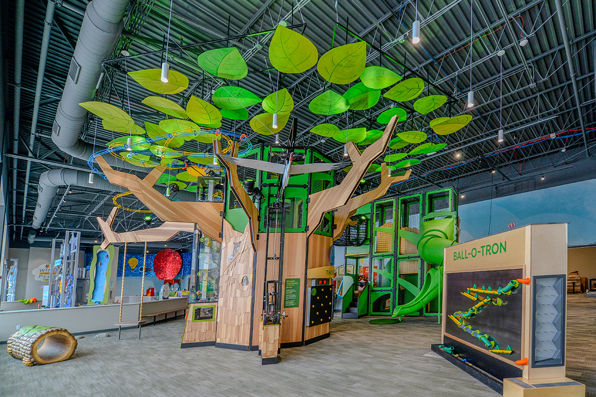 overview of the TREEmendious Experimental Machine exhibit