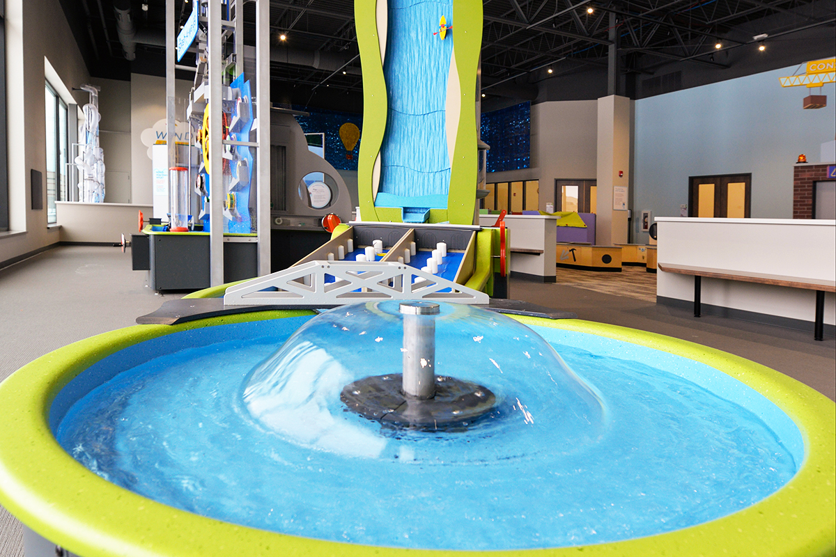 overview of the Drip Drop water exhibit