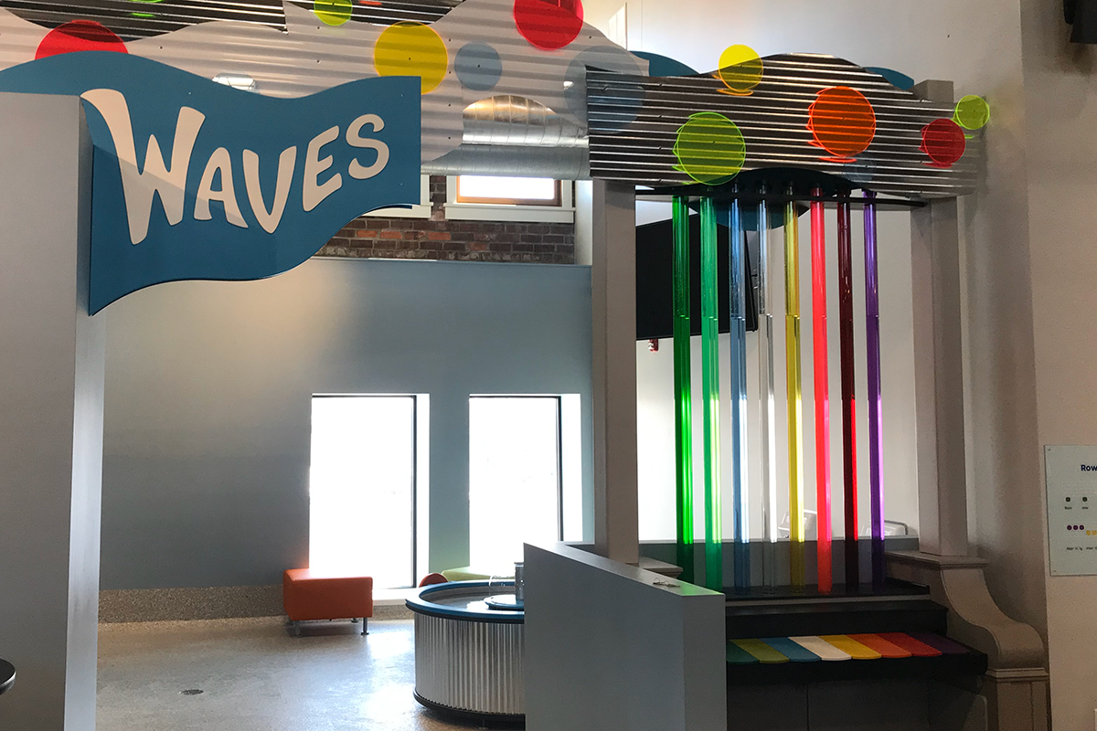 overview of children's magnetic wall